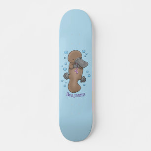 Skate Imagem de desenho animado de platypus de bebê fel