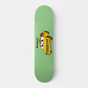 Skate Imagem de desenho animado de táxi amarelo bonito