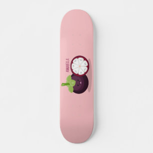Skate Imagem de desenho animado roxo e bonito