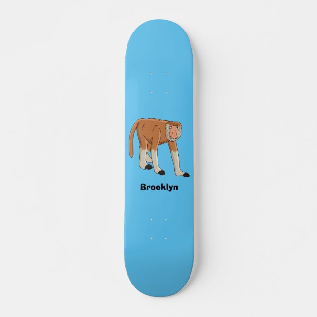 Skate Imagem de desenhos animados de macacos (Frente)