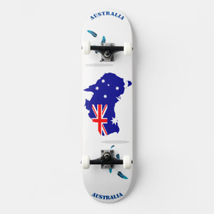 Skate Imagem de Sinalizador de vetor semiforme australia