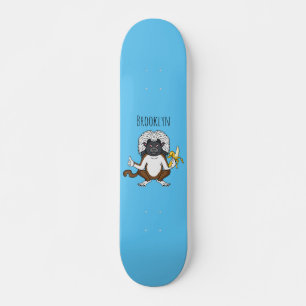 Skate Imagem do desenho do macaco Cotton Top Tamarin