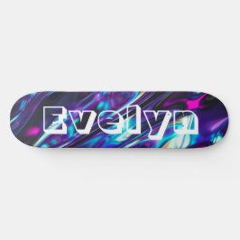 Skate Imagem Mínima de Abstrato Roxo Personalizada