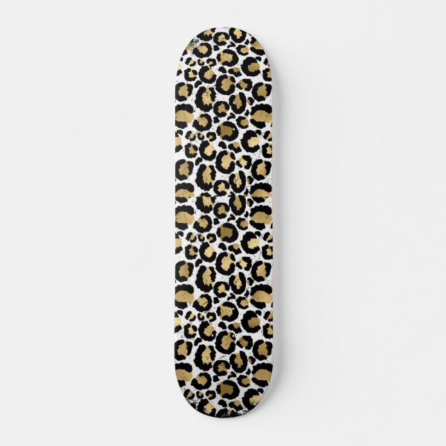 Skate Impressão Animal Dourado e Preto (Frente)