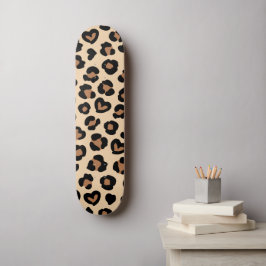 Skate Impressão Animal, Leopardo Castanho, Manchas de Ch