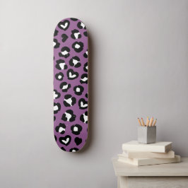Skate Impressão Animal, Leopardo Roxo, Manchas de Chita,