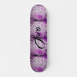 Skate Impressão cor-de-rosa abstrato Damask Personalizar