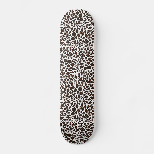 Skate Impressão de Animais de Leopardo de Neve (Frente)