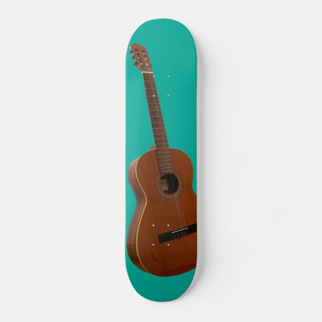Skate Impressão de Arte Clássica em Piscina Verde (Frente)