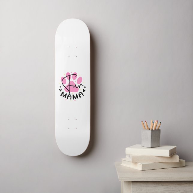 Skate Impressão de Cat Paw da mamãe divertida (Arte de parede)