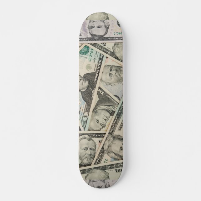 Skate Impressão de Money Personalizado (Frente)