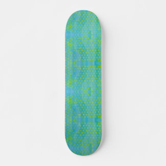 Skate Impressão de Quebra de Bolha Amarela