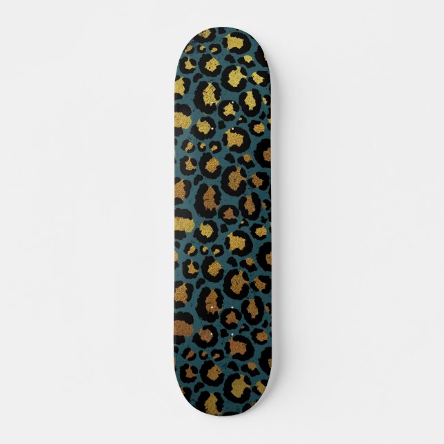 Skate Impressão em animais Dourados e pretos (Frente)