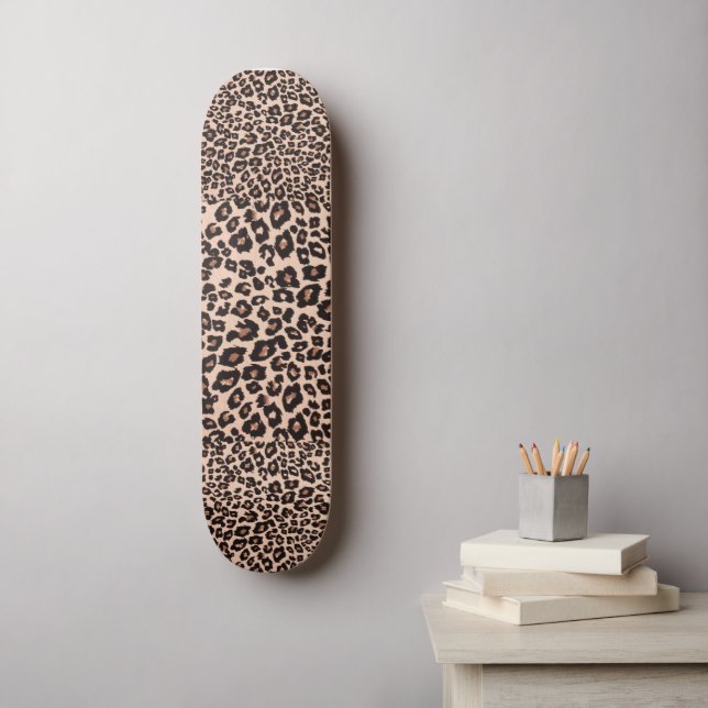 Skate Impressão Leopardo (Arte de parede)