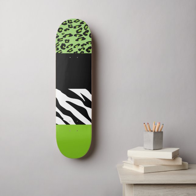 Skate Impressão Leopardo, Impressão Zebra, Impressão Ani (Arte de parede)