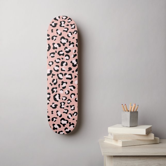 Skate Impressão Leopardo, Manchas Leopardo, Leopardo Ros (Arte de parede)