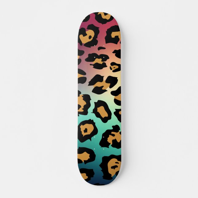 Skate Impressão Leopardo Moderna (Frente)