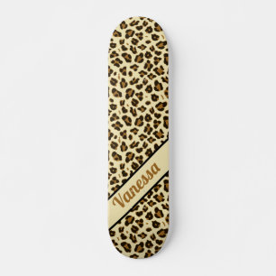 Skate Impressão Personalizada Leopardo - Painéis de Meni