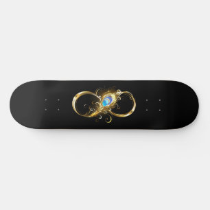 Skate Infinidade com a pena Pavão de Ouro