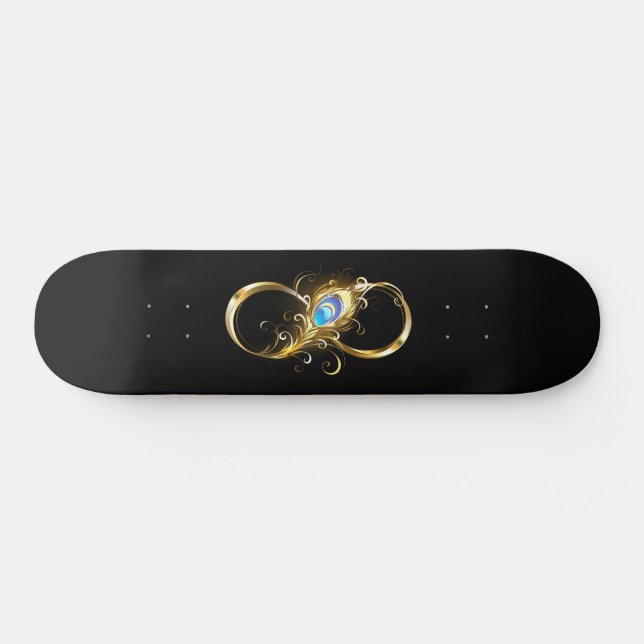 Skate Infinidade com a pena Pavão de Ouro (Horz)