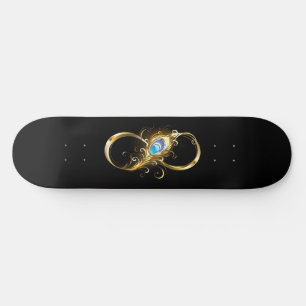 Skate Infinidade com a pena Pavão de Ouro