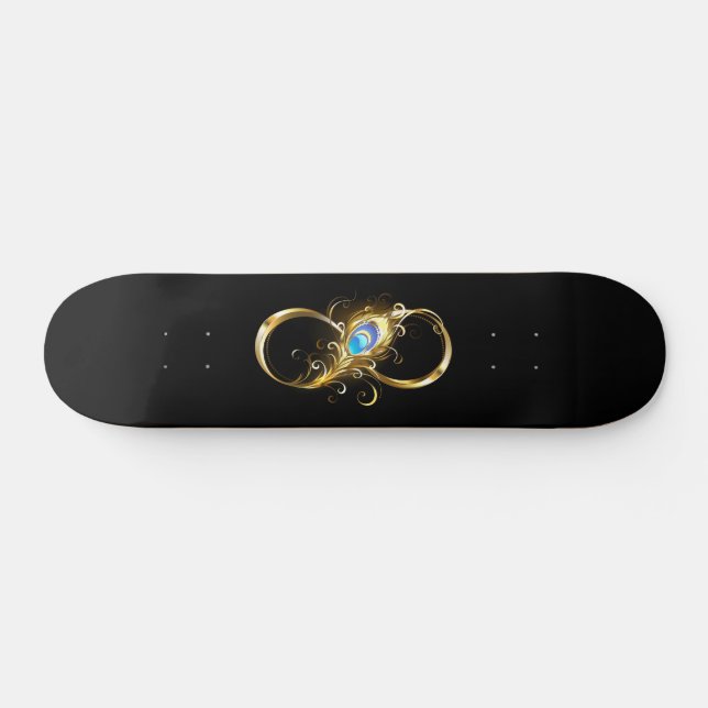 Skate Infinidade com a pena Pavão de Ouro (Horz)