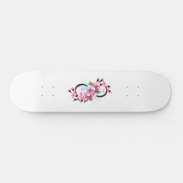 Skate Infinidade com Flores de Flor Sakura (Horz)