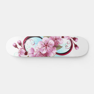 Skate Infinidade com Flores de Flor Sakura