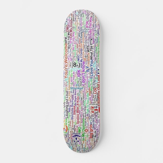 Skate Internet Chat Lingo Art (Frente)