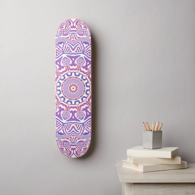 Skate Intrate Bold Groovy Boho Hippie Abstrato Mandala (Arte de parede)
