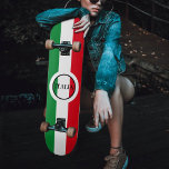Skate Itália Bandeira italiana Red White Itália<br><div class="desc">A Itália vê com a bandeira italiana cores vermelha,  branca e verde. Face "Italia".</div>