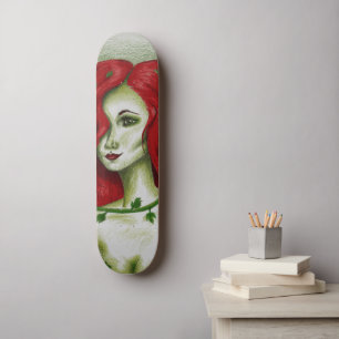 Skate Ivy Nymph Cute Redhead Retrat Fantasy Art