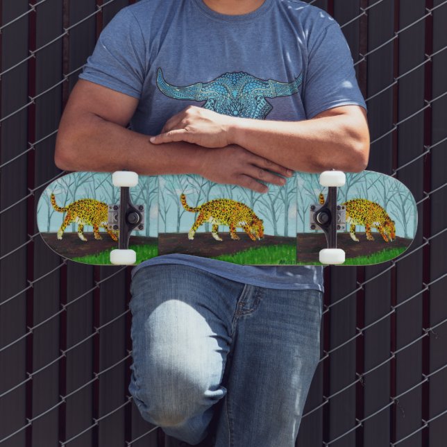 Skate Jaguar Big Cat Art (Ao ar livre 3)