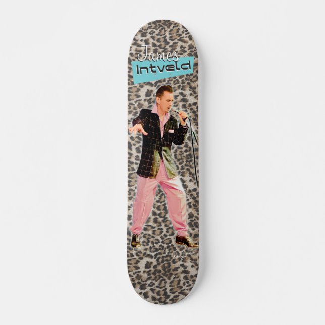 Skate James Intveld Rockabilly Leopardo (Frente)