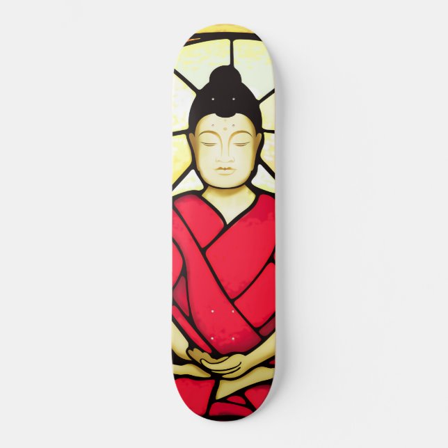 Skate Janela de vidro de mancha Bali buddha (Frente)