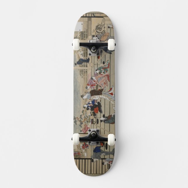 Skate japonês da arte de Utamaro (Frente)