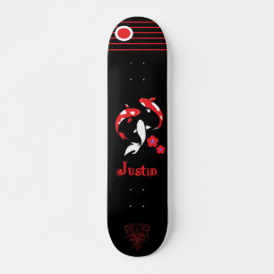 skate japonês Samurai com nome