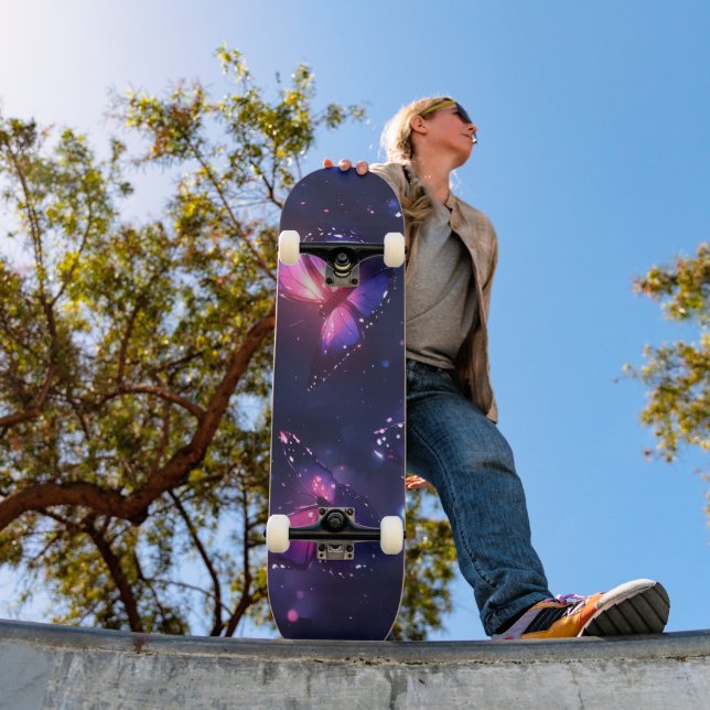 Skate Jardim de Borboletas Noturnas Celestiais (Ao ar livre 1)