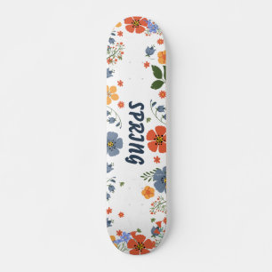 Skate Jardim de Flores Silvestres Vintage