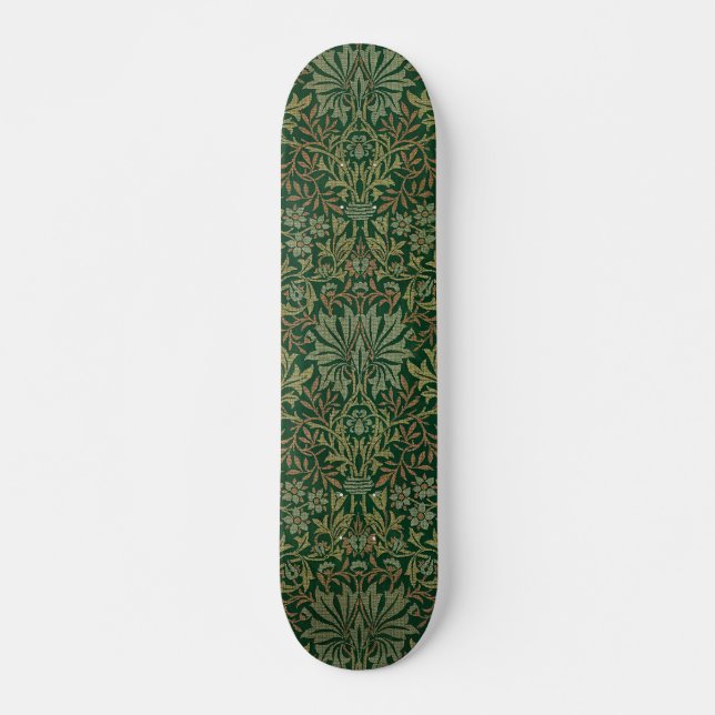 Skate Jardim de Flores William Morris -Verdes (Frente)