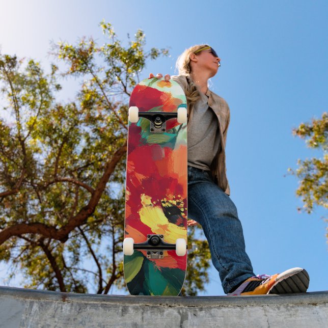 Skate Jardim Floral Bloom Vibrant (Ao ar livre 1)