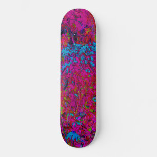 Skate Jardim Magenta Psicodélico Púrpura Lily Flor