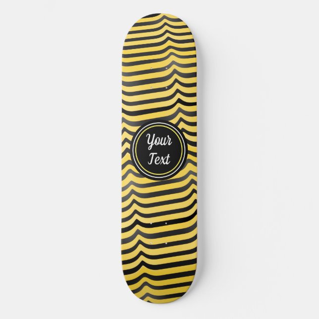 Skate Jazzy Cute Black & Yellow Striped Bumblebee (Frente)