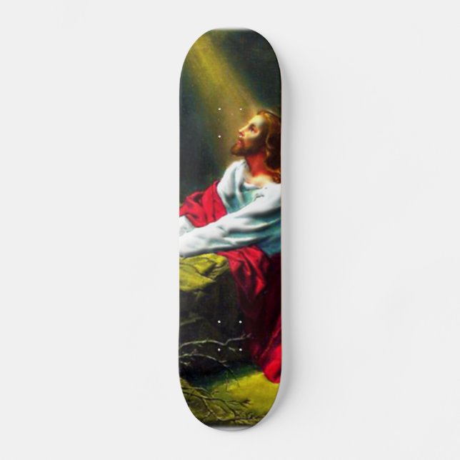 Skate Jesus Cristo que Praying no jardim de Gethsemane (Frente)