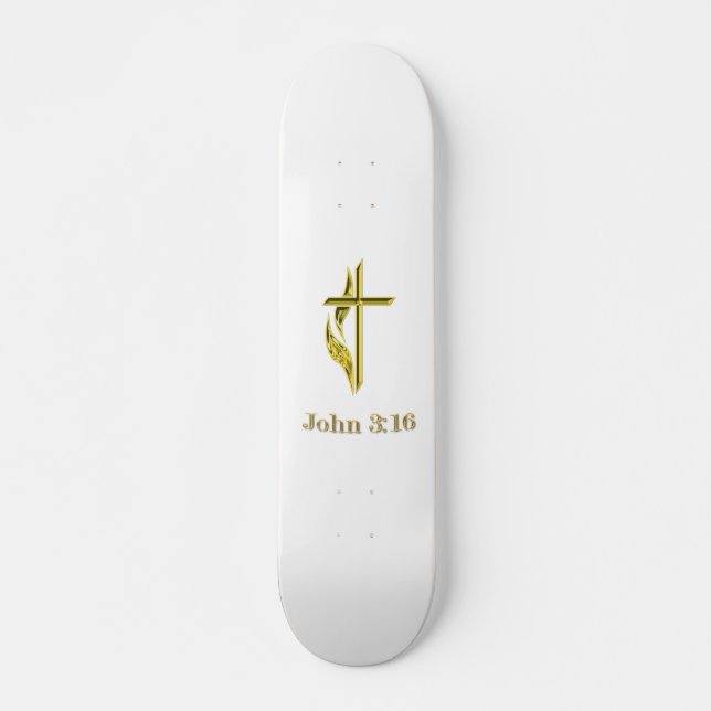 Skate John 3:16 t-shirts e muito mais (Frente)