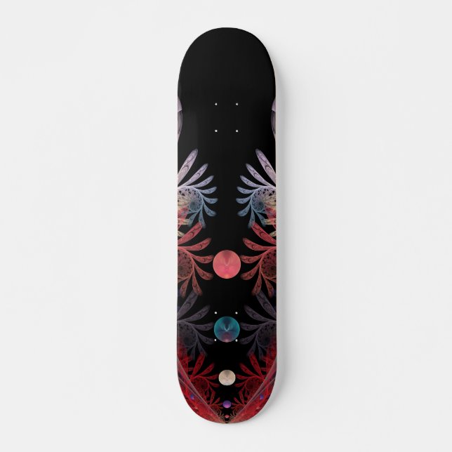Skate Jonglage Abstrato Modern Fantasy Fractal Art (Frente)