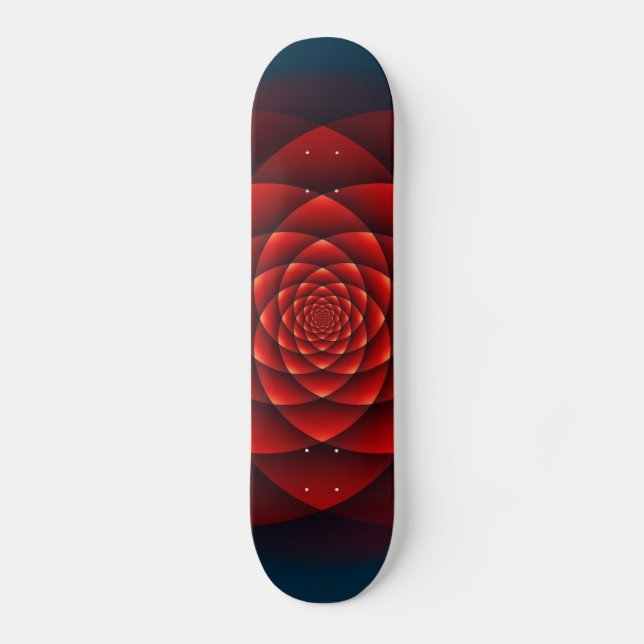 Skate Kaleidoscope ROSA vermelho + a sua ideia (Frente)