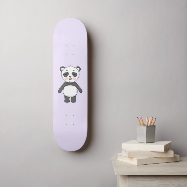 Skate Kawaii Panda (Arte de parede)