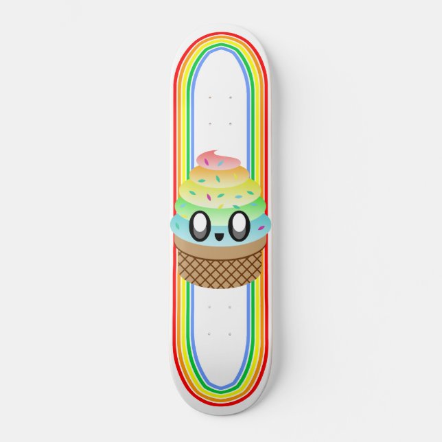 Skate Kawaii Rave Sorvete Cone (Frente)