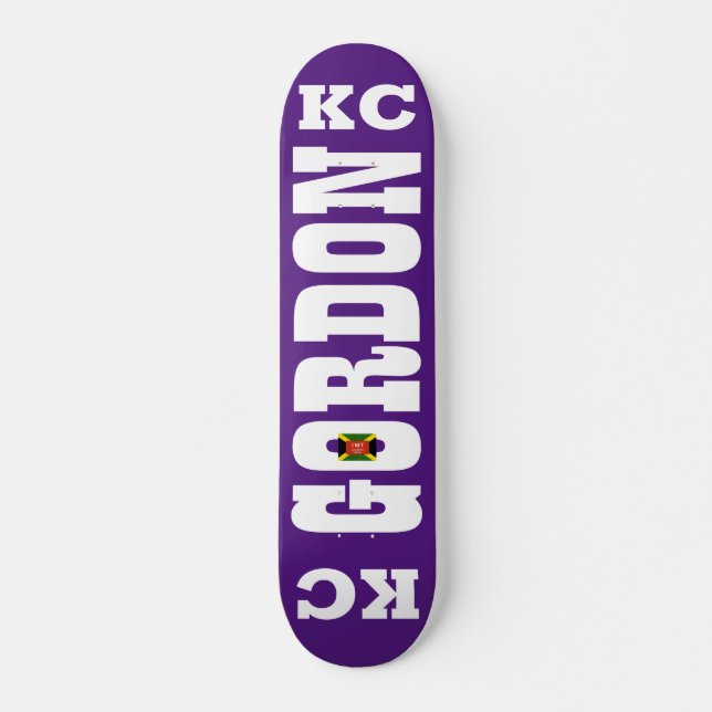 Skate KC GORDON Skateboard, deck de 7¾" (Frente)